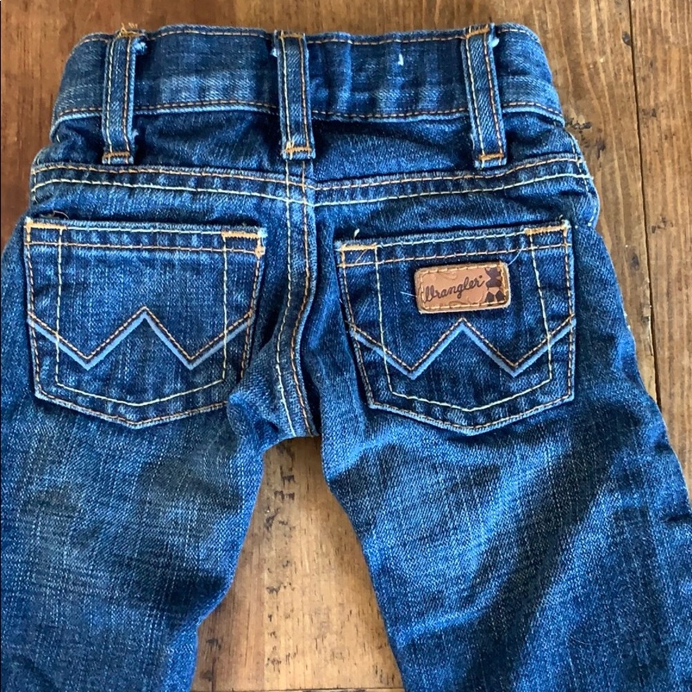 Wrangler infant 0-3 jeans with adjustable waist